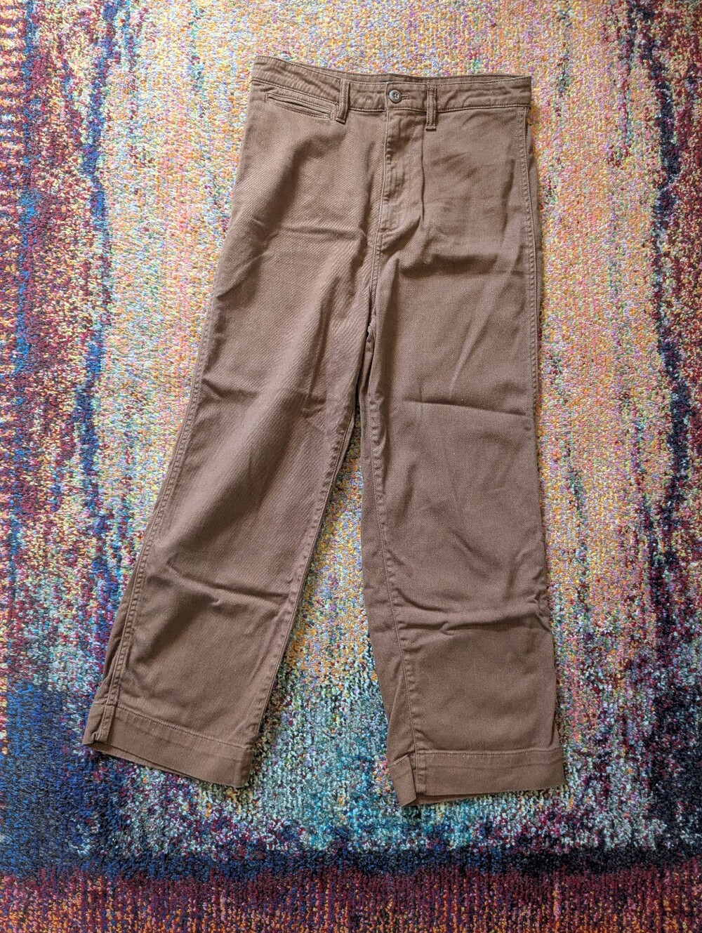 Quince Rust Twill Crop Pant 29